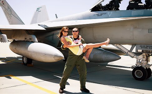 F/A-18 Super Hornet on the flight line